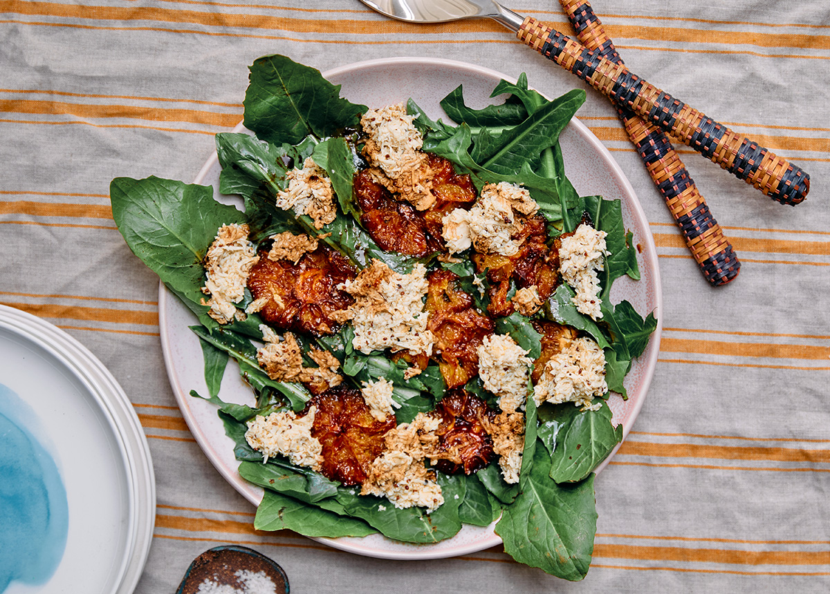 Caramelised Orange Salad on a plate