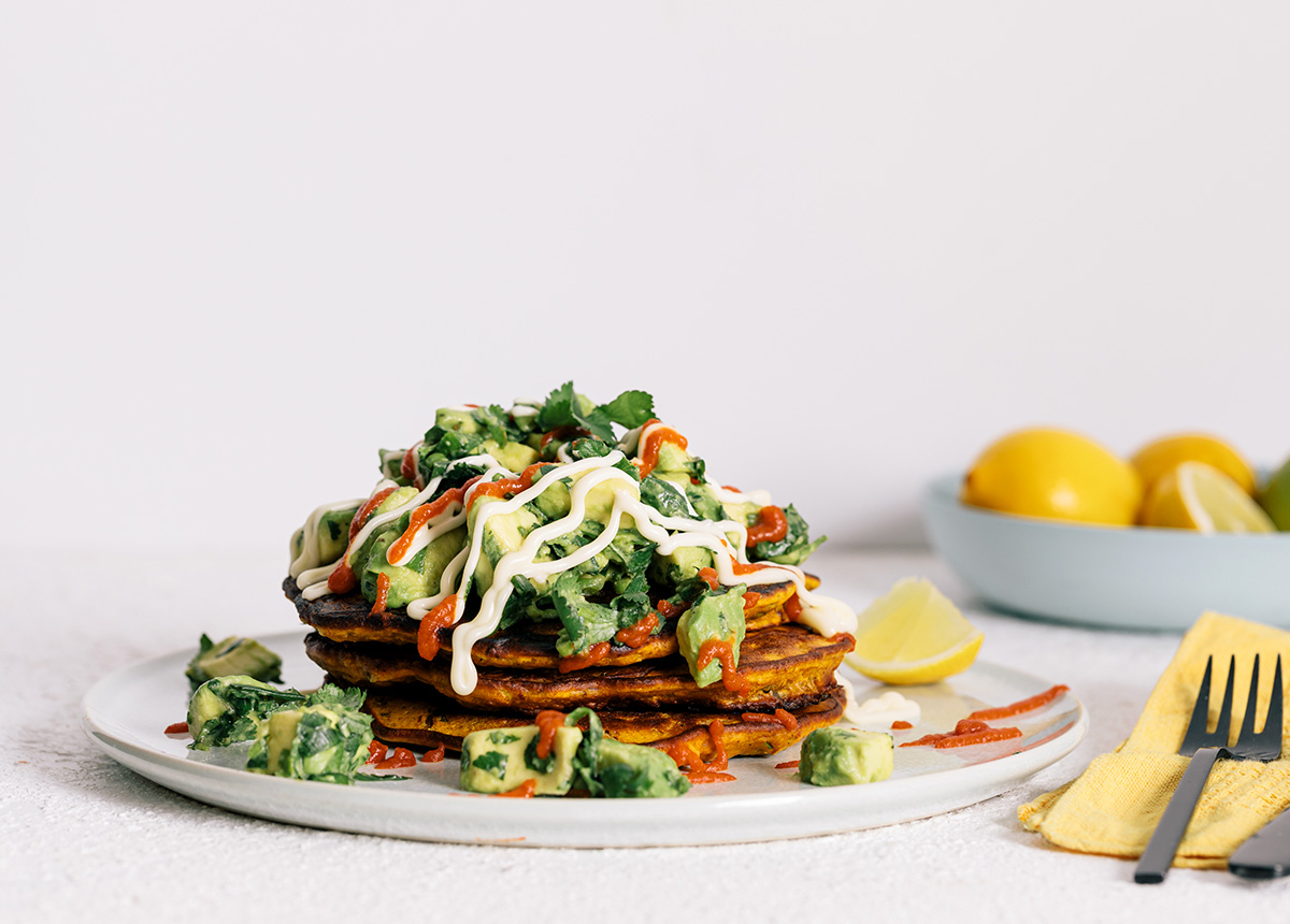 Chickpea Flour Kimchi Pancakes - Vegan Recipe