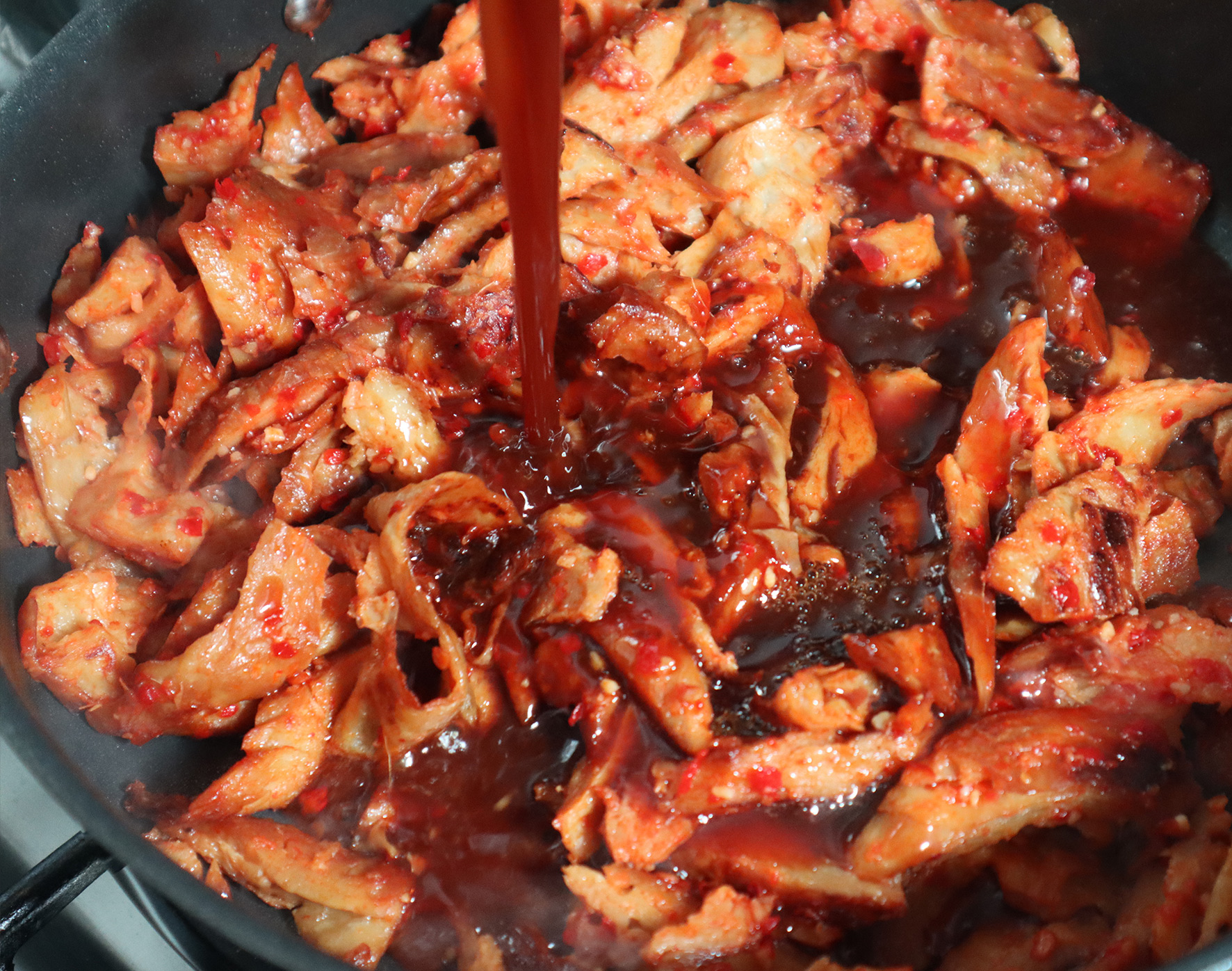 Bourbon ‘Chicken’ - Vegan Recipe