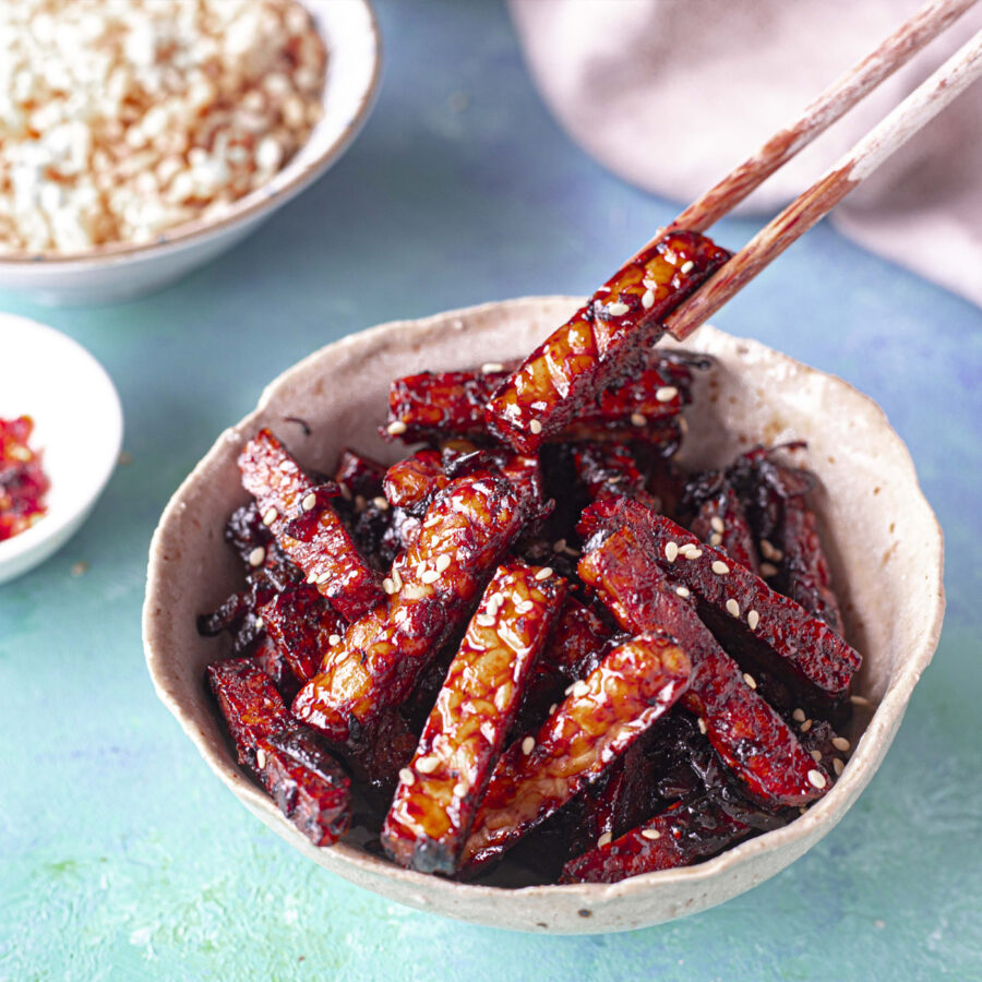 Vegan BBQ recipes - tempeh goreng