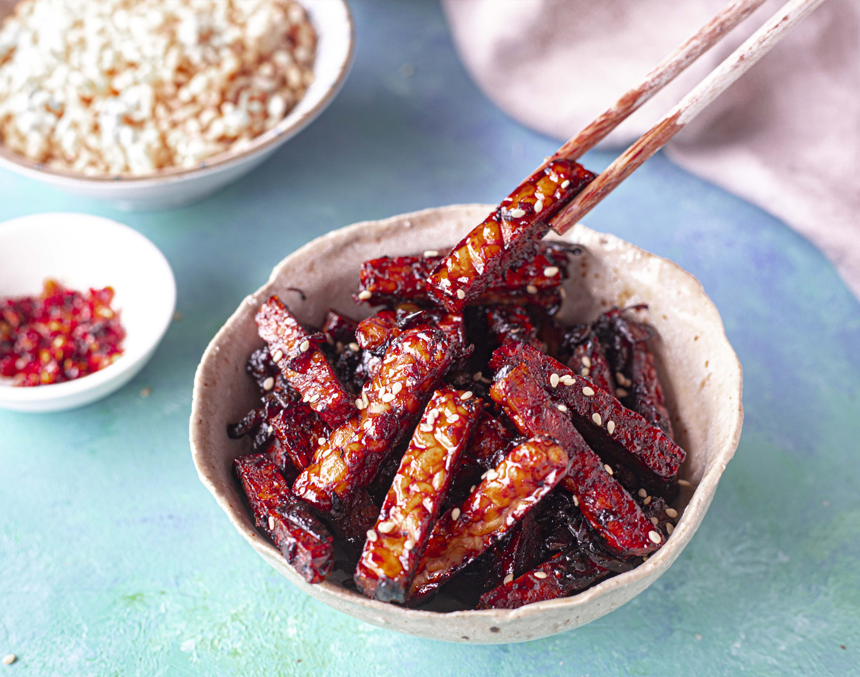 Vegan BBQ recipes - tempeh goreng