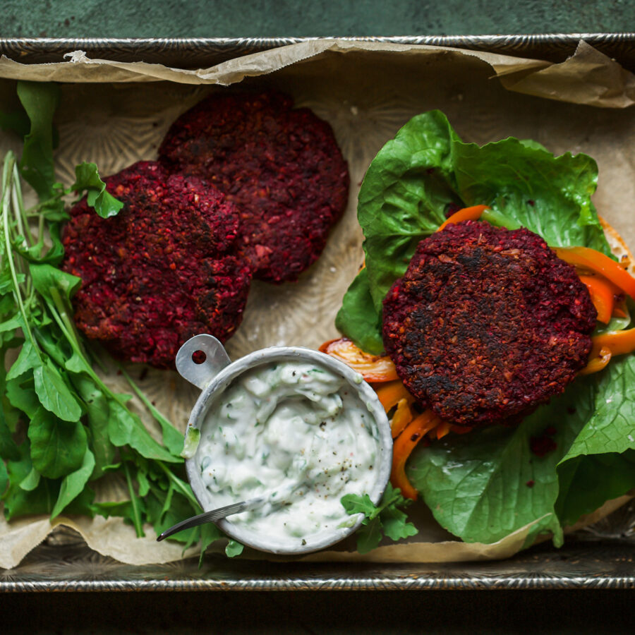 Vegan BBQ recipe ideas - beetroot burgers
