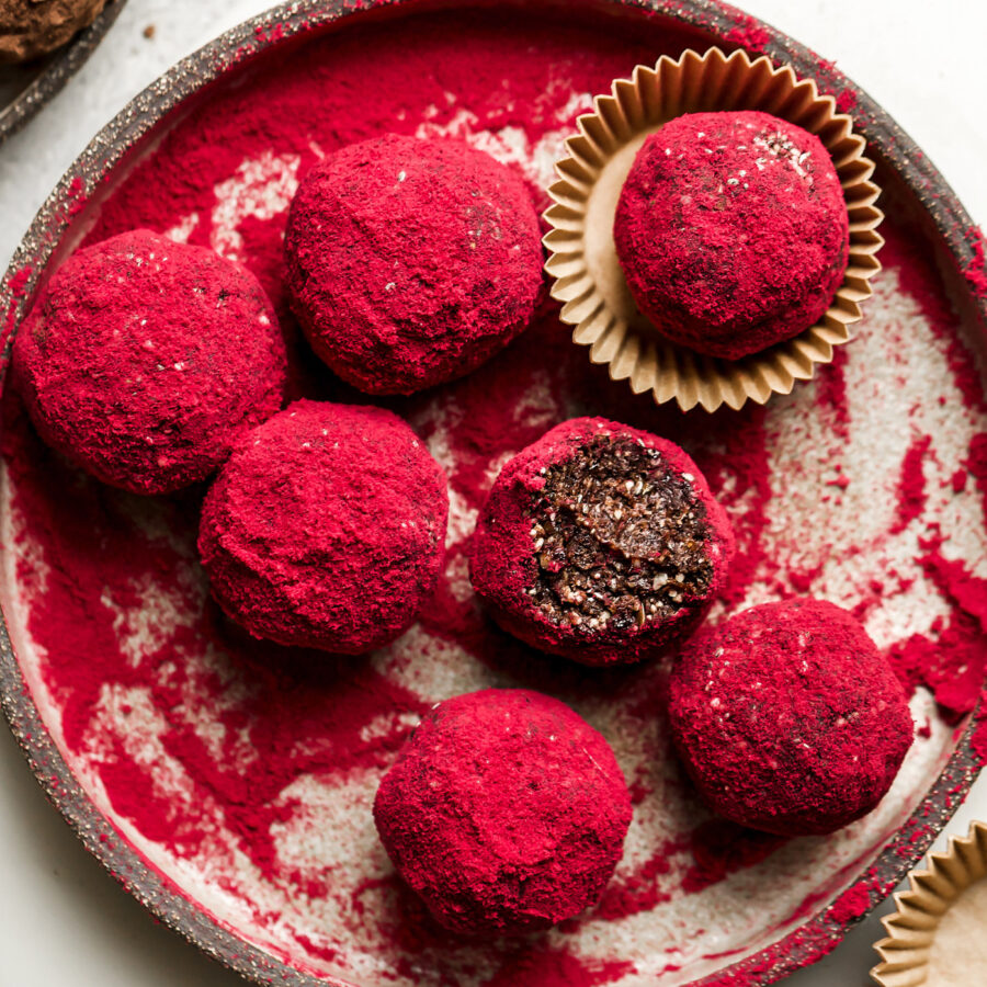 red velvet bliss ball