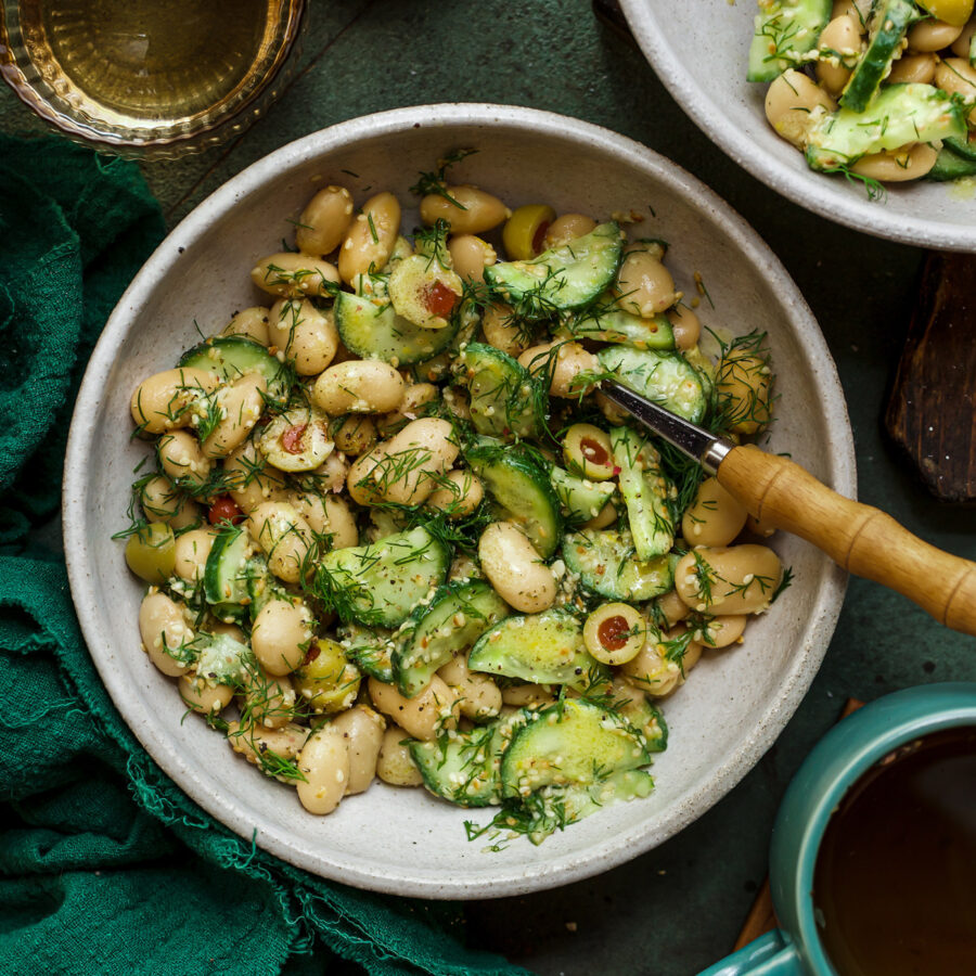 White bean salad